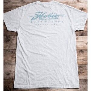 HOBIE SURFBOARDS HAWAII T SHIRT L FADED DOUBLE SIDED SURF SKATE